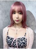 着物ヘア/大人ガーリー/ダークアッシュ/似合わせカット//渋谷