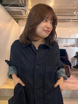 ライン(LINE) マロンベージュ/レイヤーカット