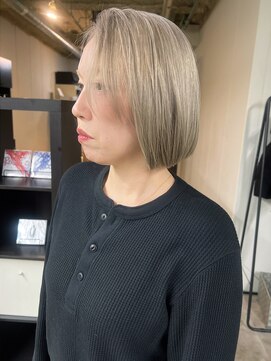 ルーツ ヘア デザイン(roots hair design) 四ツ橋美容室★roots★ケアブリーチ★ダブルカラー★ボブ
