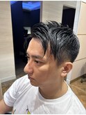 大人メンズビジネスショート白髪を生かす清潔感30代40代50代