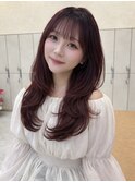 大人ガーリー/ミディアムレイヤーカット/似合わせカット