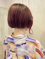 ヘアーリゾートガーデン 南林間店(Hair Resort Garden)&nbsp;顔回りにパキっとピンクが可愛いボブ/毛先ケアブリーチ