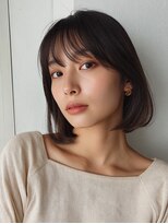 ロディーナ 大口 新子安(rodina)&nbsp;ミルクティーブロンド/ダークブルー/デジタルパーマ/大口新子安