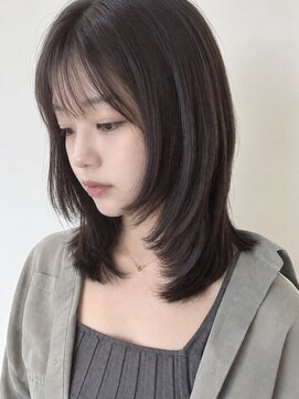 ネオリーブシェリエ 浅草店(Neolive cherie) チョコレートブラウン/顔周りレイヤー