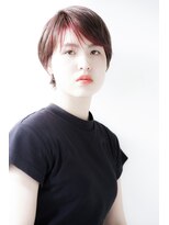 ヘアメイク エイト キリシマ(hair make No.8 kirishima)&nbsp;バングインナーカラー X 丸みショート