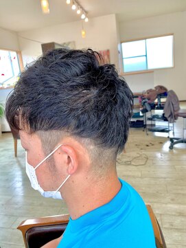 オレンジ(orange) カーリーツーブロック