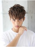 モテ髪 ツーブロック+ドライな束感