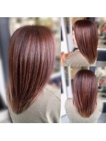 ディーリンク 南橋本店(HAIR MAKE DLINK) オレンジブラウンヘアー