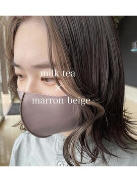 アニー ひたちなか店(ANNIE) 《フェイスフレーミングがお洒落！！マロンベージュ》