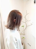 切りっぱなし外はねボブ×柔らかベージュ【キクロスTAKUYA】