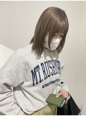 外ハネボブ ミルクティーベージュ