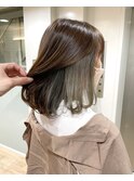 インナーカラー/グレージュ