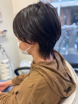 にしはら 美容室 【望月裕大】メンズマッシュウルフ