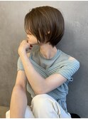 大人可愛い無造作ショートボブ★ダークブラウン30代40代