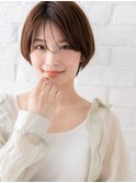 【face akabane NEO 赤羽店】ミルクチョコレート×ショートボブ