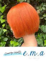 エマヘアデザイン(e.m.a Hair design) オレンジカラー