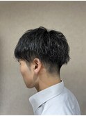爽やかマッシュショートツーブロックパーマ