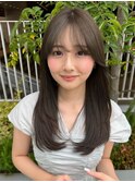 ナチュラルワンカールストレート　似合わせ　小顔　髪質改善