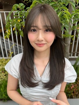 アンダーバーホワイト 静岡店(_WHITE) ナチュラルワンカールストレート　似合わせ　小顔　髪質改善