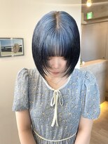 オーオシカシカスペース(OOO YY Space)&nbsp;ルーツカラー/逆グラデーション/水色/ブルーシルバー