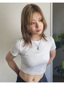 レクタ(recta) ブリーチ1回でつくるベージュカラー☆レイヤーカット 髪質改善