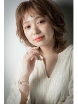 カバーヘア ブリス 志木南口駅前店(COVER HAIR bliss)&nbsp;暖色系カラーハイライトミディアムウルフカットv志木20代30代