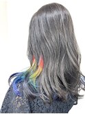 【映えます】インナーカラー×レインボーカラー