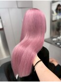 13412髪質改善ストレートラベンダーミルクティーホワイトピンク
