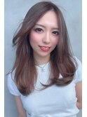 ロングレイヤー　髪質改善トリートメント　オーガニックカラー