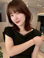 髪質改善＊ボルドーくびれヘアミディ＊美髪【Zina銀座中央】
