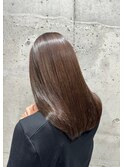 大人可愛い/ロングレイヤー/アッシュベージュ/20代/髪質改善