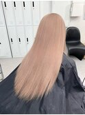 くびれヘア/アプリコットオレンジ/夏のヘアアレンジ/渋谷