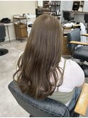 オリーブベージュ　透明感カラー　髪質改善　福岡美容室