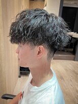 メンズサロン ガウディ 博多店(men's salon Gaudi) 波巻きツイストスパイラルパーマ×刈り上げツーブロックマッシュ