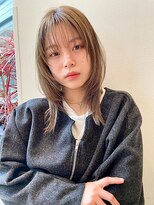 アッド バイ ケーツー(add by K-two)&nbsp;ハッシュカット/ミディアムレイヤー/ミルクティーベージュ