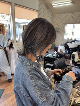サンタベリー美容室 レイヤースタイル×バレイヤージュ