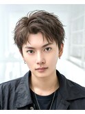 アップバングツーブロックショート