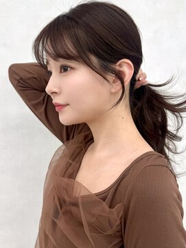 ロエ 元町店(Loe) 元町石川町レイヤーカット韓国ダブルカラー顔周り前髪カットボブ