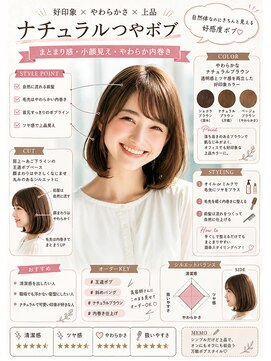 アネモネ 真美ヶ丘店(Ane mone) ナチュラルつやボブ