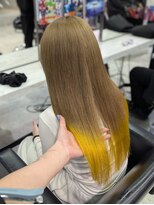 トーキョー オタクヘアー(TOKYO OTAKU HAIR) すとぷり るぅとくん/グラデーション/黄色/ミルクティベージュ