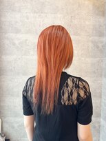 ブレイブ ヘアデザイン(BRaeVE hair design)&nbsp;オレンジ＆フェイスフレミングウルフ