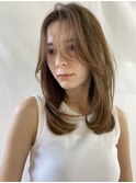 レイヤー×ハイライト×白髪ぼかし
