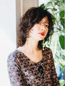 アーツリタ 町田(arts lita) 【arts lita町田】ダークブラウン×色気ウルフミディ