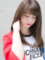 ルティア(Lutia)&nbsp;アッシュベージュ 厚めバング ナチュラルストレート☆