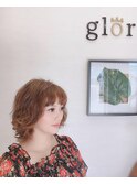 伸ばしかけでも可愛くパーマCOLOR