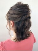 お呼ばれハーフアップ
