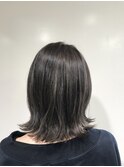 外ハネボブ　ハイライト×グレージュ