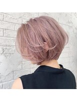 プライズ 池袋店(prize)&nbsp;ハンサムショートホワイトピンクエモージュボブ2126