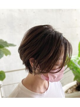 ジェルム ヘアーワークス(germe hair works) カッコ可愛いハンサムショート