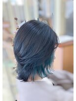 美容室フロンジュ&nbsp;インナーカラー/ブルーグリーン/くびれヘア